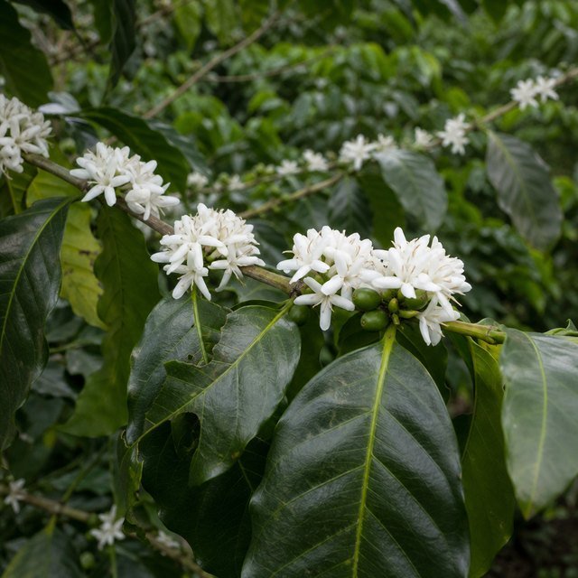 Floración del cafeto en El Salvador
